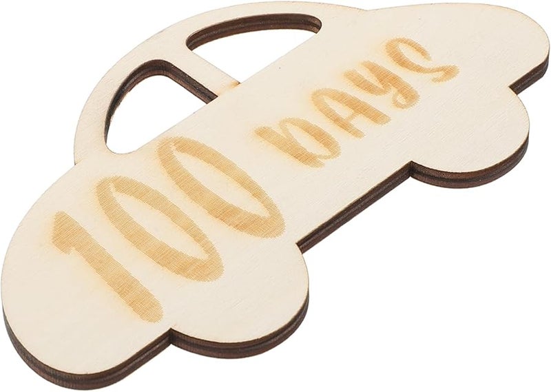 Personalized Wooden Growth Chart Sign For Baby Photography Days Keepsake Decor - Image 1